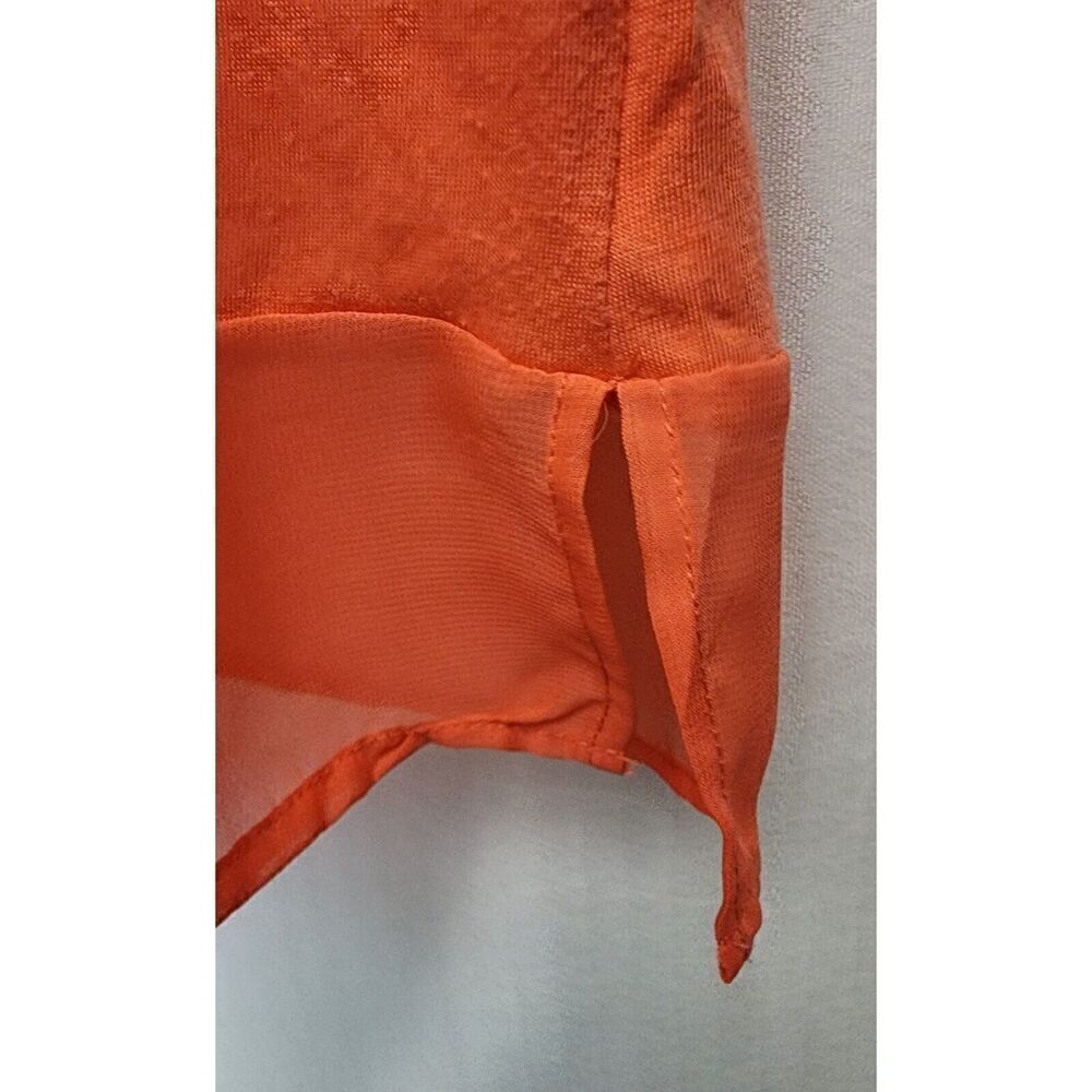 Versona Orange Lightweight Orange Tank Top Size Large - Picture 8 of 10